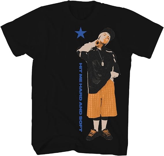 2Bhip Billie Eilish Hit Me Hard and Soft Graphic T Shirt Black