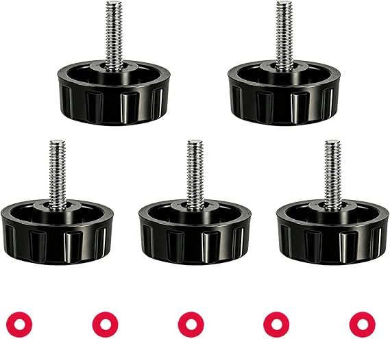 5 Pack Screws Nuts Caps for Fishing Spinning Reels Knob Power Handle Grip