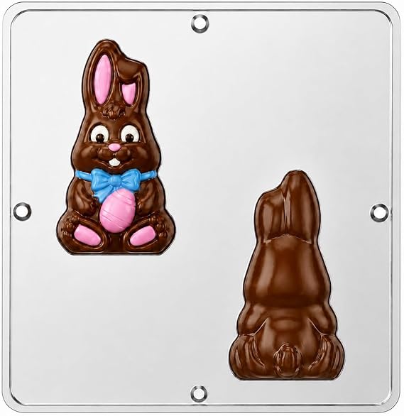 Easter Bunny Assembly Chocolate Candy Mold 4 1/2" with 2 Cavities Easter 1832
