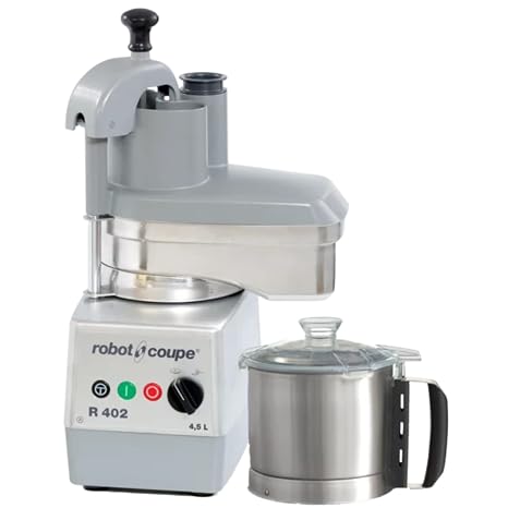 Robot Coupe R402A 2-Speed 4.5-Quart Combination Continuous Feed Commercial Food Processor, 120v