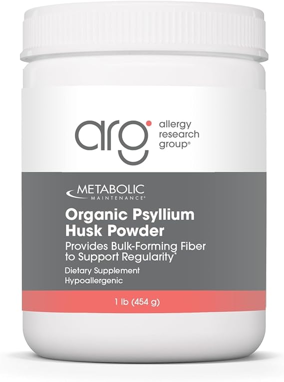 Metabolic Maintenance Organic Psyllium Husk Powder, 1 lb | 3g Organic Soluble Fiber per Serving for Digestive and Bowel Regularity Support, Non-GMO, 150 Servings