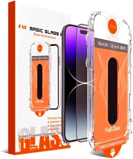 Babilden iPhone 15 İle Uyumlu Ekran Koruyucu Point Hizalama Aparatlı Takılırken Camın Altında Kesinlikle Toz Bırakmayan Darbelere Karşı Ekstra Dayanıklı Temperli Kırılmaz Cam Koruma