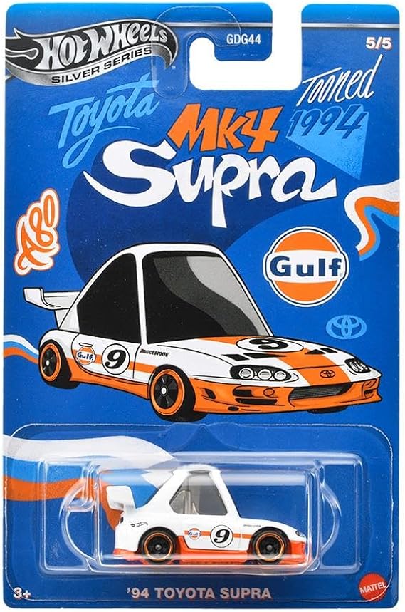 Hot Wheels Silver Series Tooned Gulf Racing - 94 Toyota Supra JCB65