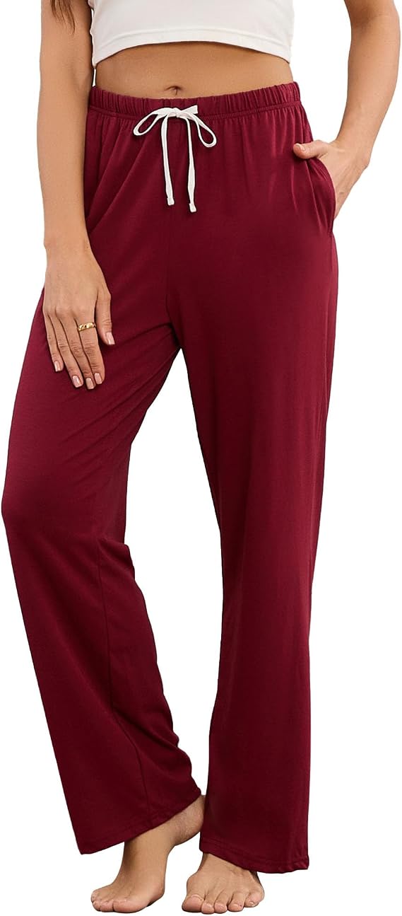 HEARTNICE Women Cotton Pajama Pants Lightweight Lounge Sleep Bottom