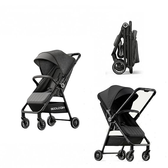 Baby Stroller, Reversible Parent Facing, One Hand Fold,1-3 Year Old Stroller