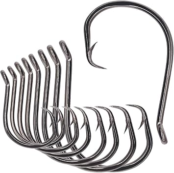 XFISHMAN Circle-Hooks-Fishing-Equipment-Octopus-Hooks-Saltwater-50 Pack #1 12/0