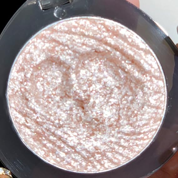 Makeup Highlighter Palette, Glitter Eye Face Highlighter Powder Eyeshadow Shimmer Diamond Highlight Makeup Radiant Pearlescent Highly Pigmented (02#)
