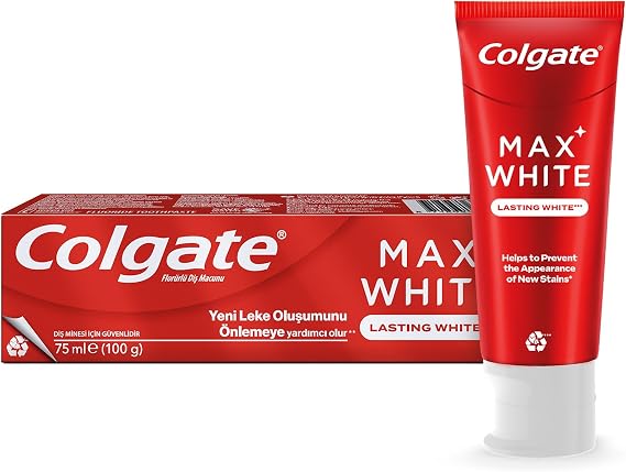 Colgate Max White Kalıcı Beyazlık Beyazlatıcı Diş Macunu 75 ml