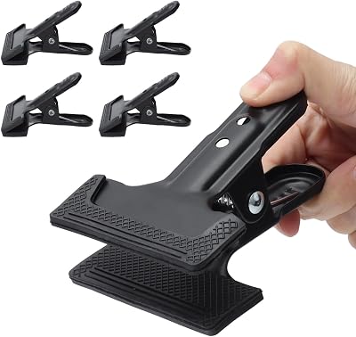 4pcs Spring Clamps Wide Mouth, Clamps for Woodworking a Clip,4pcs Woodworking A Clip Heavy Duty Anti Slip Metal Wide Mouth Spring Clamps for Photography Backdrops