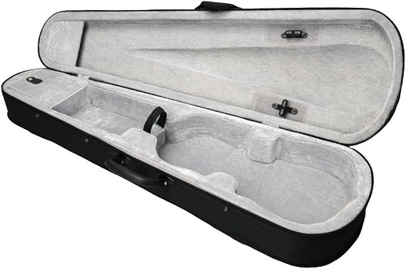 4/4 Full Size Violin Case Basic Professional Triangular Shape Backpack, Super Light Suspension,Durable Cloth Fluff Triangle Case (Gray)