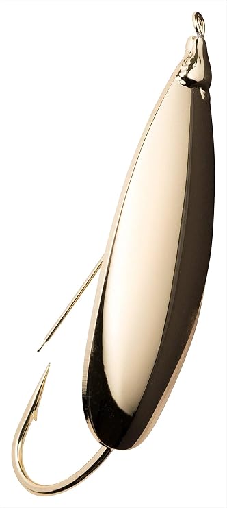 Johnson SM3/4-GLD Tackle Box Standard Minnow Spoon, Gold, 2-3/4-Inch, 3/4-Ounce