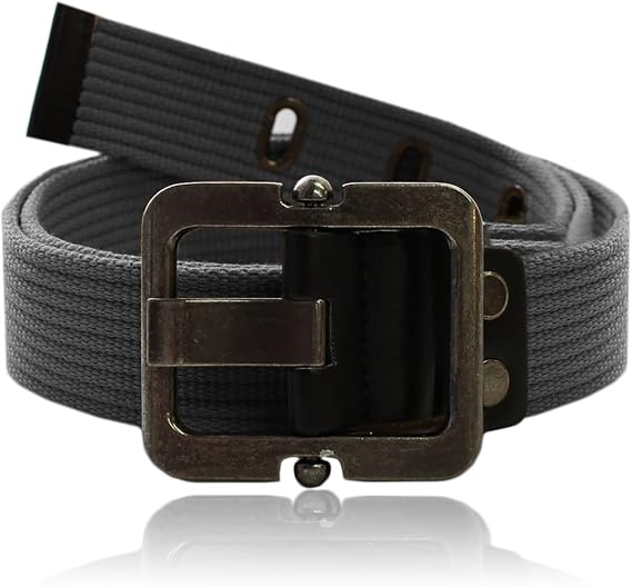 Authentic Canvas Tactical Belt - WB2825 - Dark Gray - X Large