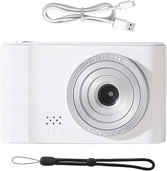 Compact Digital Camera - 4K Video Blogging Camera, Digital Camera Photography Professional, Digital 4K Autofocus 4400W UHD Camera, Digital Camera with Point and Shot 8x Digital Zoom Anti-Shake Digital