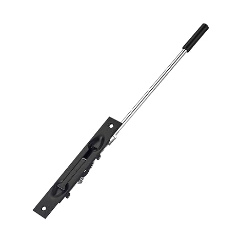 TOGU 12" Extension Flush Bolt, Flush Bolt for Double Door, Used As Alternative Tools for French Door Lock, Fixed A Variety of Doors, Matte Black