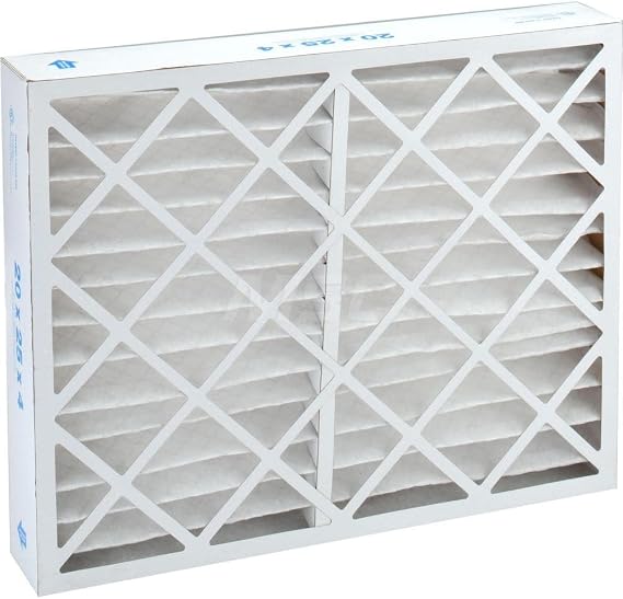 Pro - Source 20x25x4 Pleated Air Filter Wire-Backed Pleated MERV 8 Synthetic Paperboard Frame 500 FPM 1750 CFM Use with Any Unit