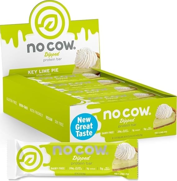 No Cow Key Lime Pie Vegan Protein Bars, 12 Pack