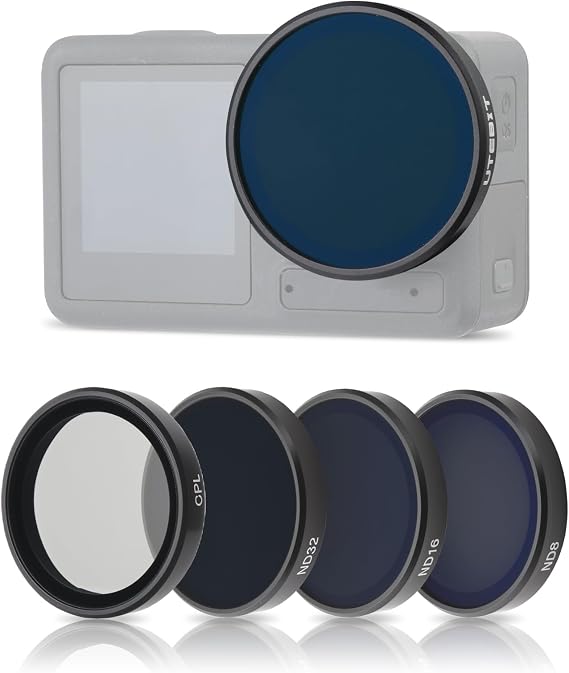UTEBIT 4 Pack ND Filter Kit for DJI Osmo Action 5 Pro/Action 4