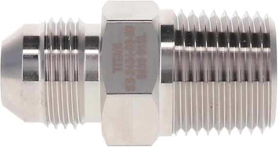 HYDRAULICS DIRECT SS-2404-05-02 | 5/16" 37 JIC x 1/8" Male Pipe - Stainless Steel