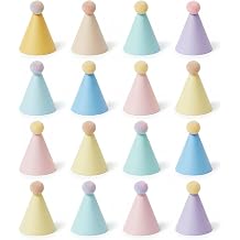 16Pcs Party Hats for Adults, Dog Birthday Hat, Mini Party Hats for Toy Animals, Party Hats for Teddys, Colorful Birthday Hats for Adults, Fun Cone Party Hat