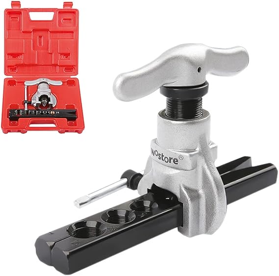 Wostore Eccentric Flaring Kit, 7 Dies 3/16-3/4" for Copper Pipe HVAC
