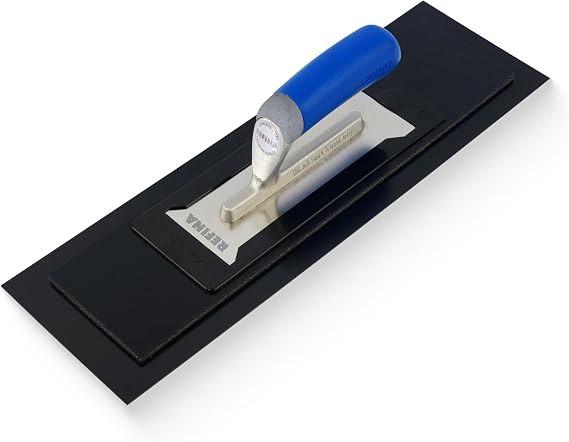 REFINA PLAZIFLEX Plastering Trowel -18" x 5.5" (450mm x 140mm) 1mm Foam Backed Plaster Trowel - Lightweight Interchangeable Plastering
