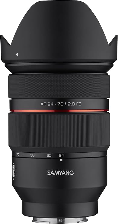 Samyang AF 24-70mm F2.8 Auto Focus Zoom Lens for Sony E - Full-Frame Standard Zoom, Parfocal Design, Weather-Sealed, Quiet STM Motor, Custom Switch, Ultra Multi-Coated, 82mm Filter Thread