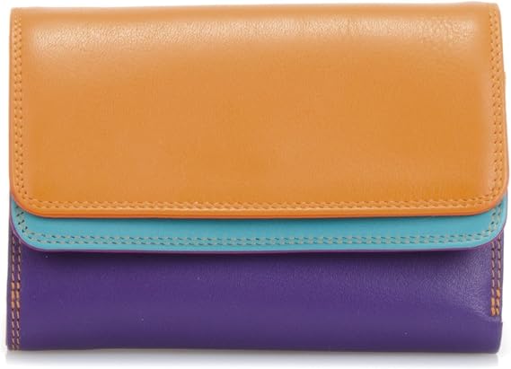 mywalit Double Flap Purse/Wallet, Travel Accessory - Women's Wallet, Black, One Size, Copacabana, One Size, Modern
