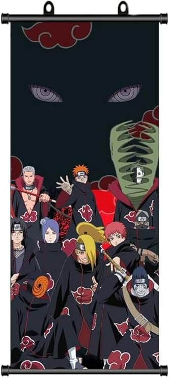 ZPPLD Naruto Poster, Akatsuki, Anime Character, Wall Décor, 70 x 30 inches