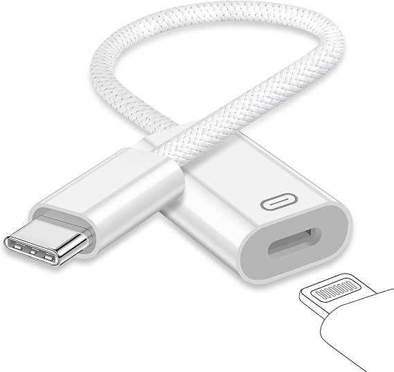 USB C to Lightning Headphone Audio Adapter