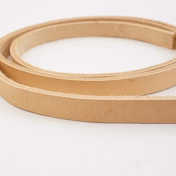 Vegetable?Tanned Full?Grain Leather Belt Blank 1/2" x 50" Strip, 8/9 oz Premium Import Leather for Belts, Straps & Crafting SLC
