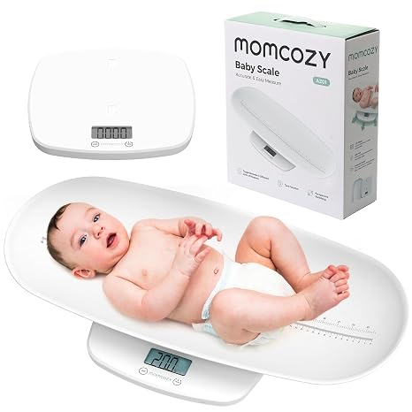 Momcozy Baby Scale, Weight, Height and Weighted Feeds, Removable Tray