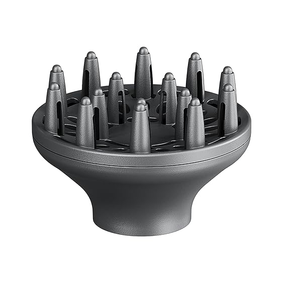 Wavytalk Grey Diffuser - Compatible with Wavytalk Blown Away Ionic Hair Dryer (Fits 49.6mm Internal Diameter)