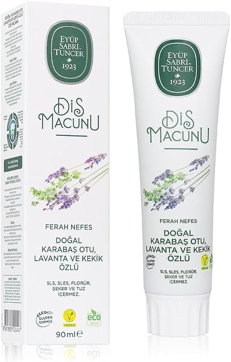 EYÜP SABRİ TUNCER Doğal Karabaş Otu, Lavanta Ve Kekik Özlü Diş Macunu, 90ml