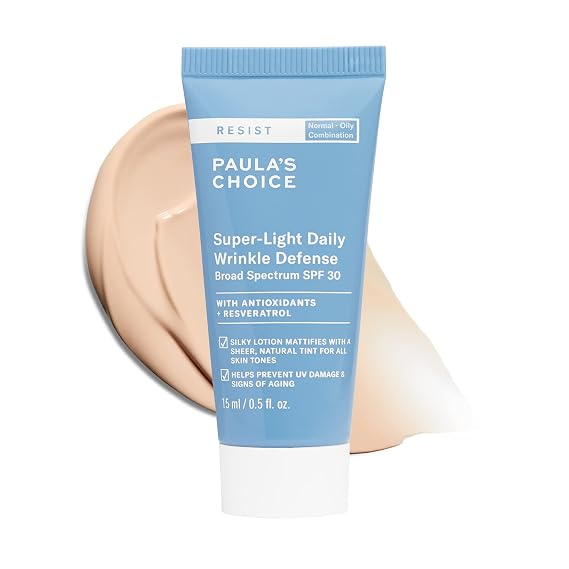Paula's Choice RESIST SPF 30 Wrinkle Defense Mineral Sunscreen, 0.5 Fl Oz