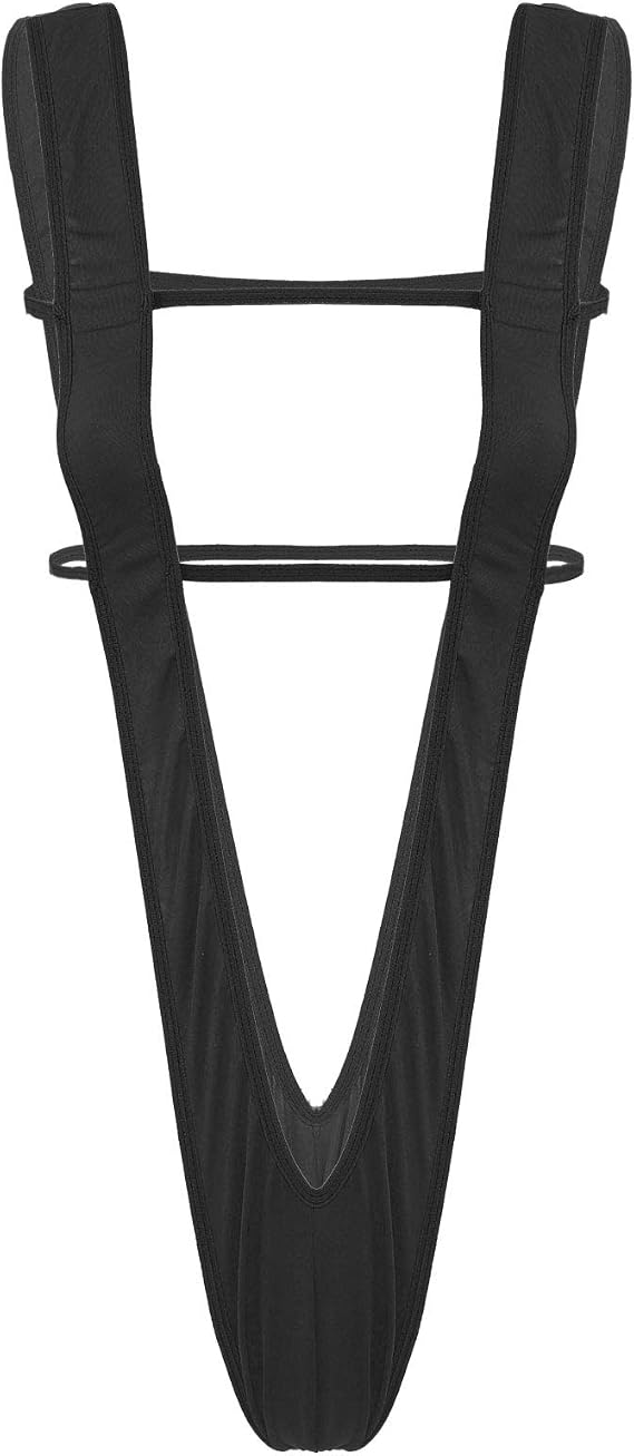 Women's Sling Shot V- String Monokini Swimsuit One Piece Hollow Out Thong Bodysuit Teddy Swimwear