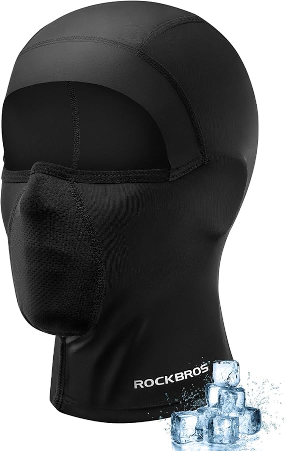 ROCKBROS Balaclava Face Mask Breathable Full Face Mask for Summer Cooling Neck Gaiter Sun Protection for Men Women Face Cover