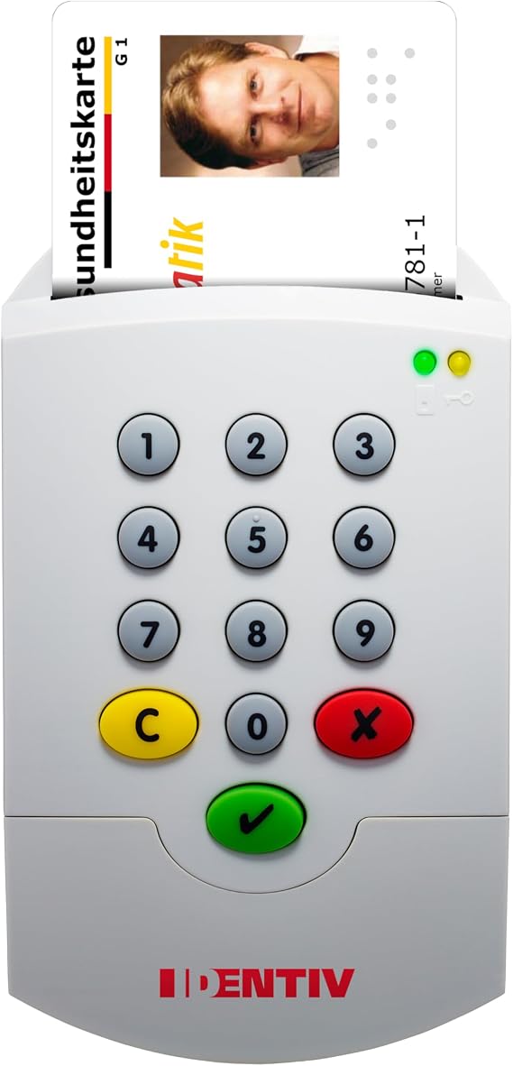 SCM SPR332 v2 USB Secure Pin Pad Card Reader - Ideal for EPA, beA | Digital signature or online billing KV / 905127
