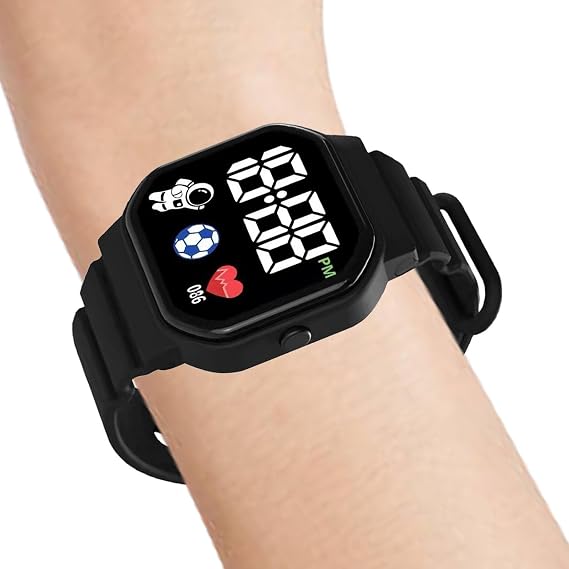 Kids Sports Watch - Waterproof LED Display, Durable Silicone Band | Comfortable Sports Watch for Kids, Digital Watch for Outdoors, GPS, Astronaut Technology, Electronic Wrist