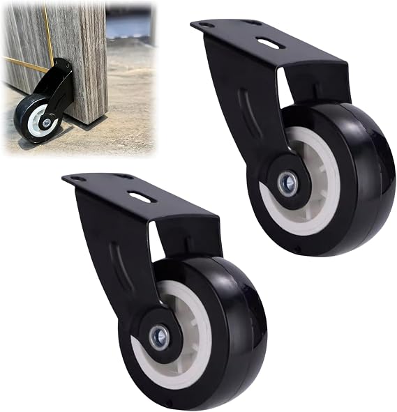2PCS Heavy Duty Adjustable Gate Caster Wheels for Wooden Gates & Furniture - Outdoor Sliding Door Supports Hardware,Farm Castors with Rust-Proof Rollers,Heavy Duty Gate Wheel,Sliding Gate Wheels