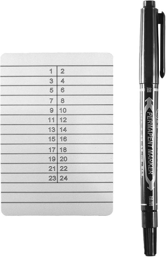 Seed Phrase Storage 25 PVC Backup Cards with 3 Dual-Tip Permanent Markers(One Tip Ultrafine) Secure & Waterproof Crypto Wallet Recovery Solution for Bitcoin, Ethereum & All Crypto Wallets