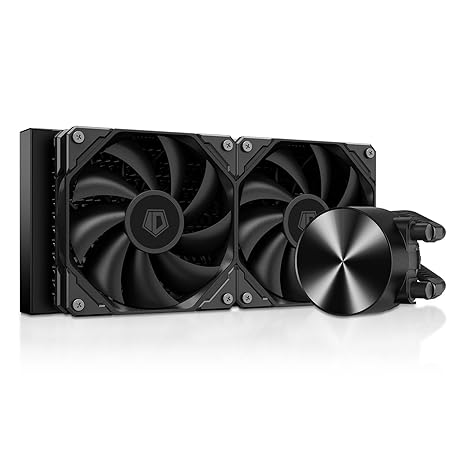 ID-COOLING FX240 PRO Liquid CPU Cooler for Desktop - 240mm AIO Cooler, 2 x 120mm High-efficient Fans, Special CD Pattern Pump Header, Intel & AMD Compatible