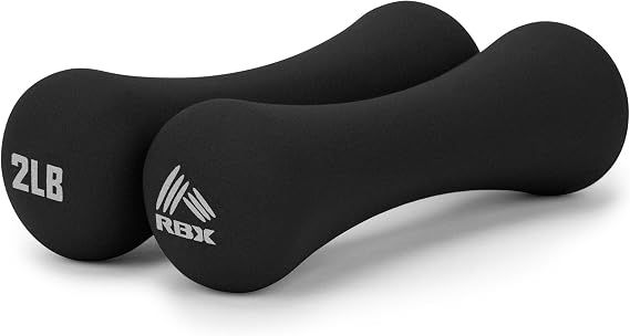 RBX Hand Weights, Neoprene Hand Weights for Home Workouts, Cardio & Strength Training, Home Gym Equipment