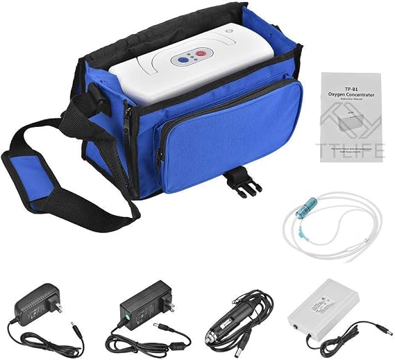 Portable Oxygen Bar Machine, 3LPortable Oxygen Bar Machine, Household Portable O2,with Tube Air Flow for Travel &amp; Home Use
