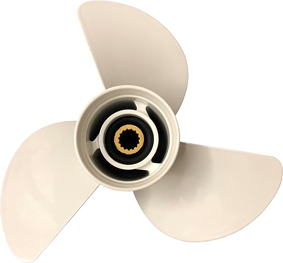 Boat Propeller 13 1/2x15-K for Yamaha 60HP 70HP 75HP 80HP 85HP 90HP 115HP 130HP Outboard Engine 15 Tooth,13.5x15 Pitch