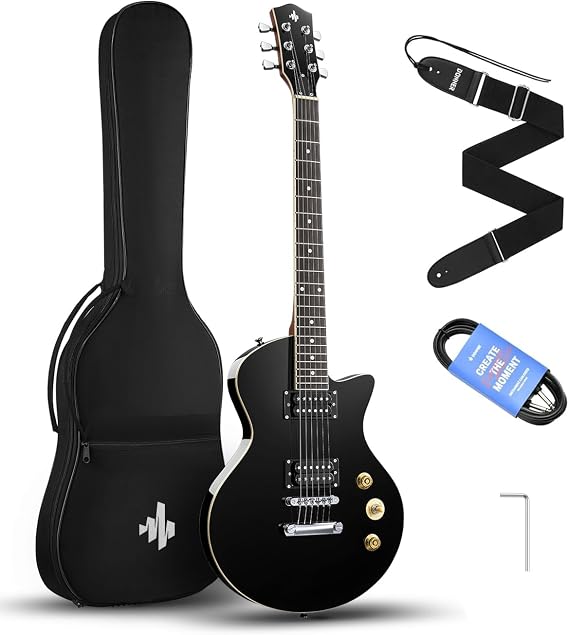 Donner DSC-128 Electric Guitar Beginner Kit, 39'' Solid Body with Gig Bag