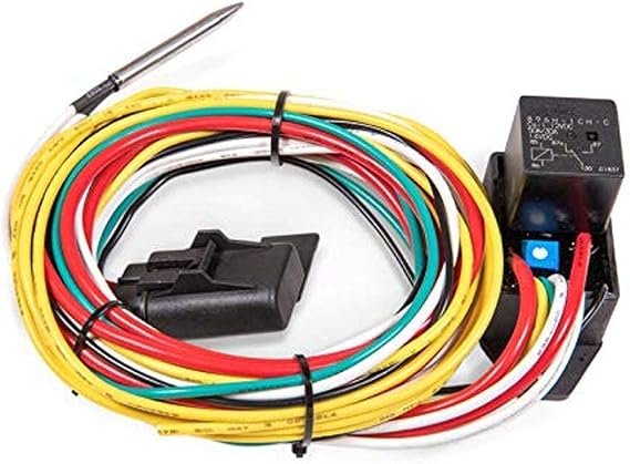 Compact Adjustable Electric Fan Controller and Relay Kit with Push-In Probe