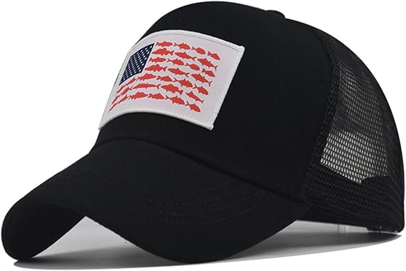 Betadog Freedom Independence 2025 Baseball USA Flag Embroidery Adjustable Baseball Trucker Hat Snapback Hat