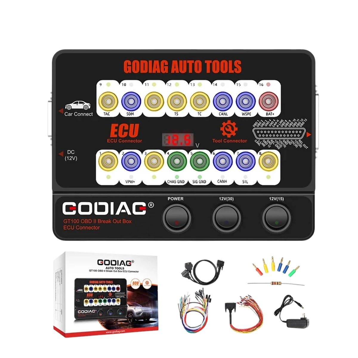 GT100 Us 110VGODIAG GT100 Pro Obdii Breakout Box for FemBDC CAS4CAS4 Test Platform VVDI2IM608K518ISE New 2025 High Reliable Electronic Component
