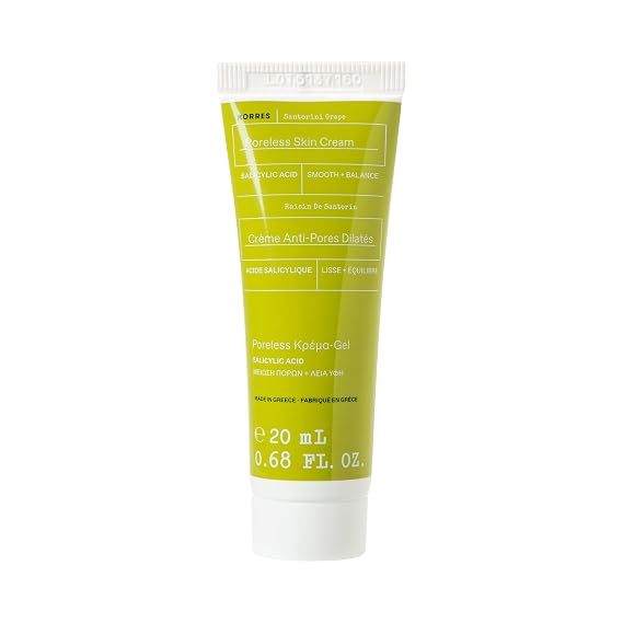 KORRES Santorini Grape Poreless Skin Cream, Hyaluronic Acid, 0.68 fl oz