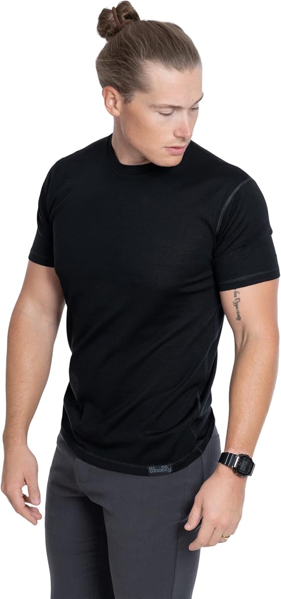 Men's Merino T-Shirt By Woolly | RWS Certified | Soft, Stink Free, Seattle Designed